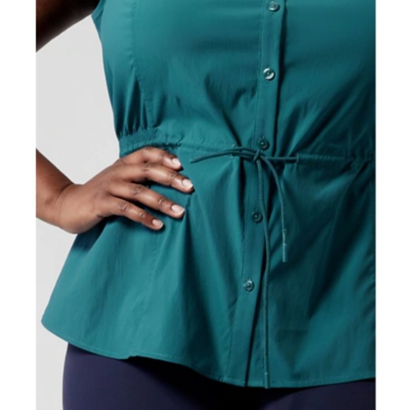 LIKE NEW! Athleta Levitate Poplin Tank - Picture 3 of 14